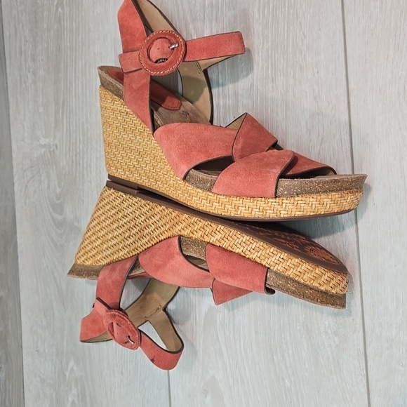 Sofft Women Casidy Leather Wedge Sandals shoes sz 9.5M - Picture 9 of 13